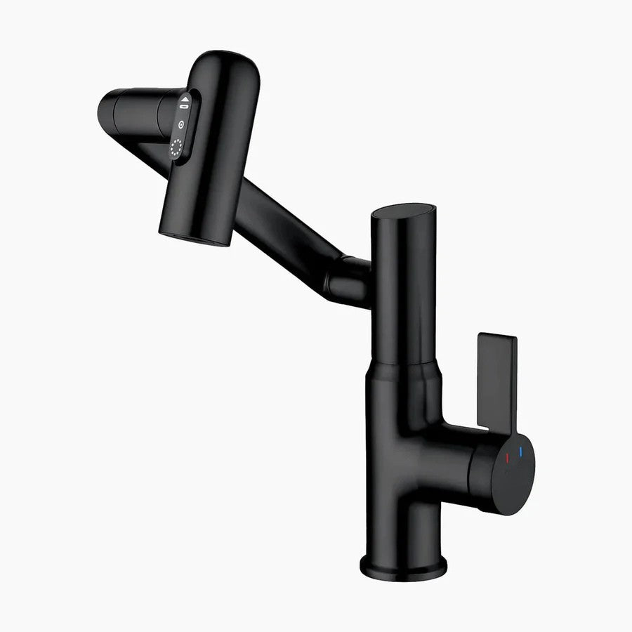 TurnFlow™: Single Hole Rotatable Faucet with Temperature Display - BF2204