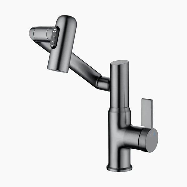 TurnFlow™: Single Hole Rotatable Faucet with Temperature Display - BF2204