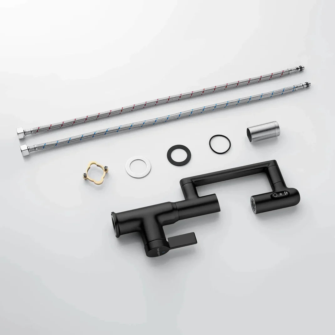 TurnFlow™: Single Hole Rotatable Faucet with Temperature Display - BF2204