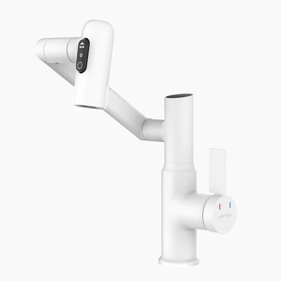 TurnFlow™: Single Hole Rotatable Faucet with Temperature Display - BF2204